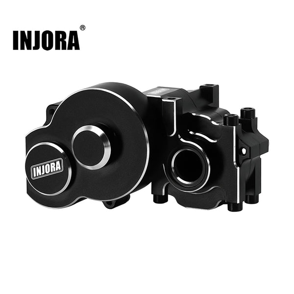 INJORA Aluminum Transmission Housing with Motor Mount & Cover for Losi Micro-B Micro-T
