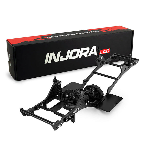 INJORA Kit Châssis LCG Fibre Carbone Avant Pour RC 1/10 - INC-10F Ramp