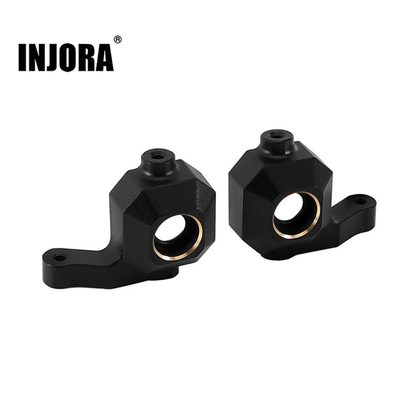 INJORA Black Brass Steering Knuckles for 1/18 HPI Venture18