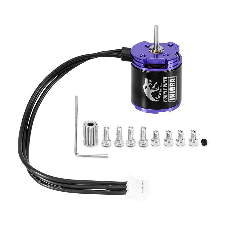 INJORA Purple Viper 1721 Brushless Motor for 1/18 TRX4M Ascent-18 INJORA Purple Viper 1721 Brushless Motor for 1/18 TRX4M Ascent-18