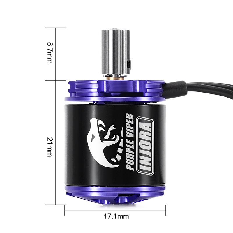 INJORA Purple Viper 1721 Brushless Motor for 1/18 TRX4M Ascent-18