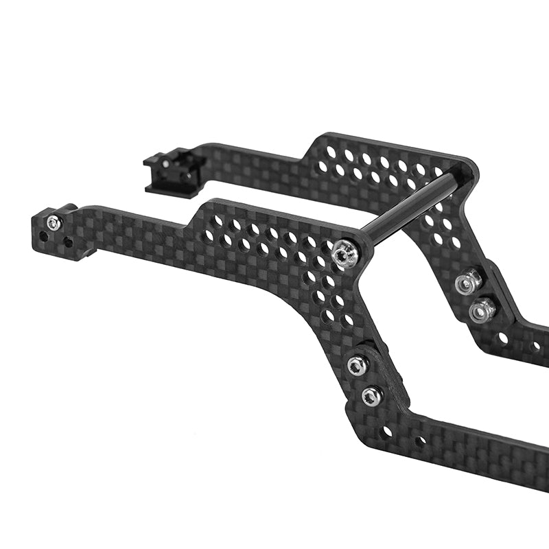 INJORA Universal LCG Chassis Kit for 1/18 TRX4M Upgrade (Carbon Fiber)
