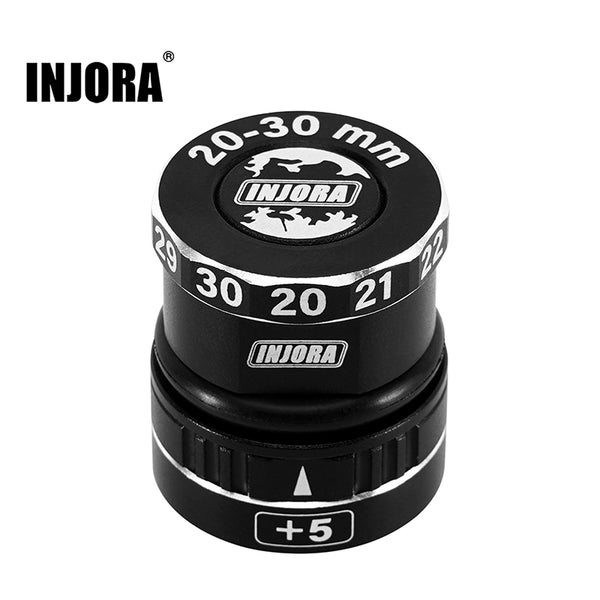 INJORA 20-35mm Adjustable Ride Height Gauge with Magnetic Base for 1/10 1/8 RC Cars