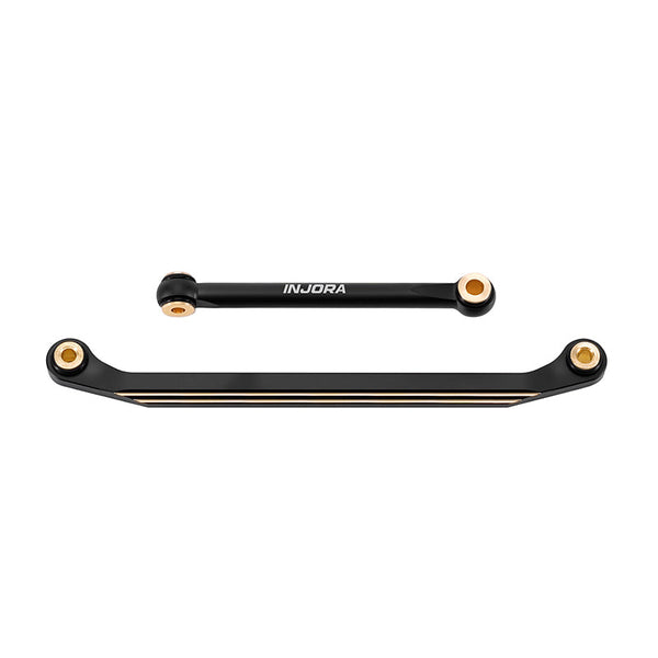 INJORA Black Brass Steering Links for 1/18 Redcat Ascent-18