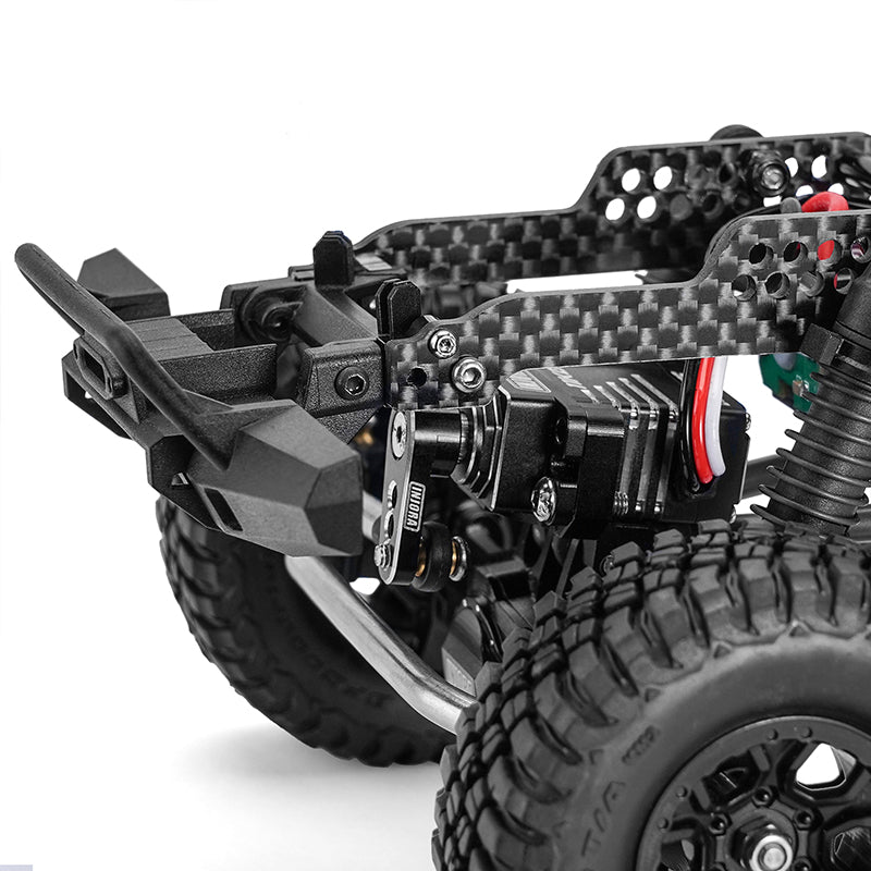インジョラカーボンフレームクローラー MAD WAGON INJORA Universal LCG Chassis Kit for 1/18 TRX4M Upgrade (Carbon Fiber)