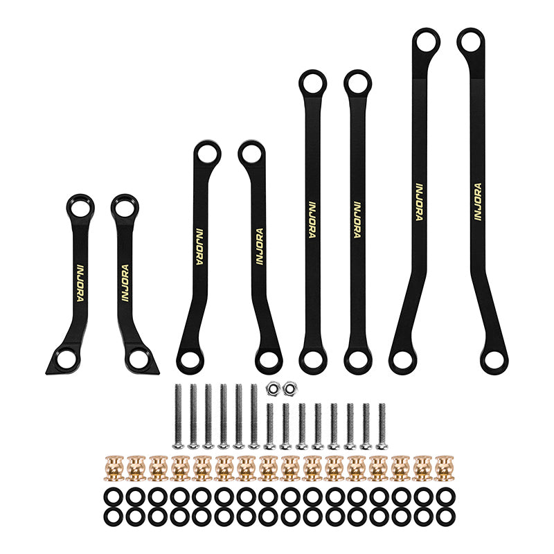 INJORA Black Brass High Clearance Links for 1/18 Redcat Ascent-18 APEX
