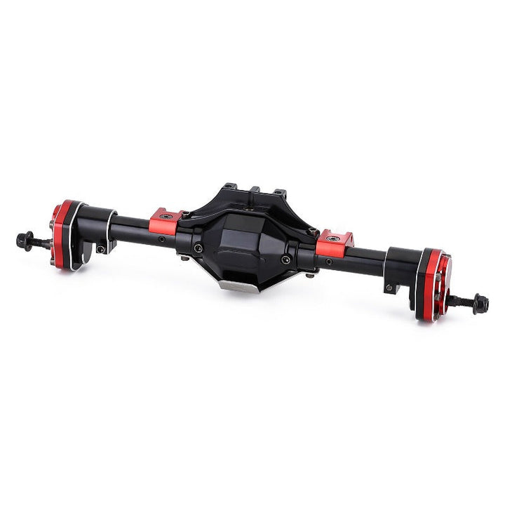 Black Rear Portal Axle with Protector back left
