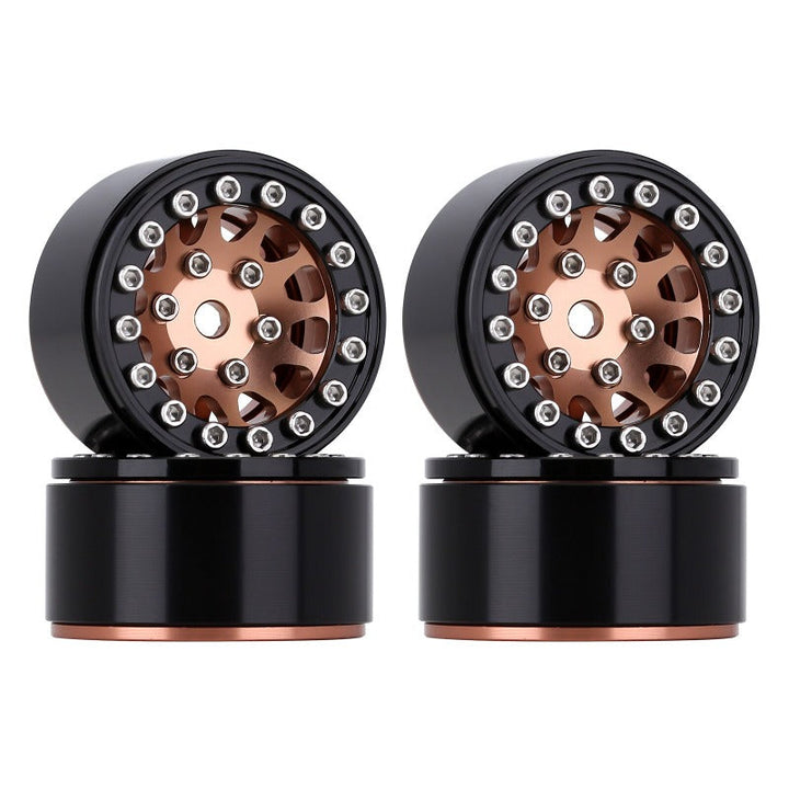 4PCS 1.0" 12-spoke Bronze Wheel Rims front