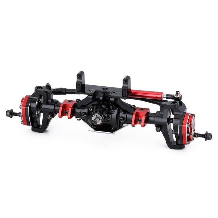 Black Front Portal Axle with Protector left