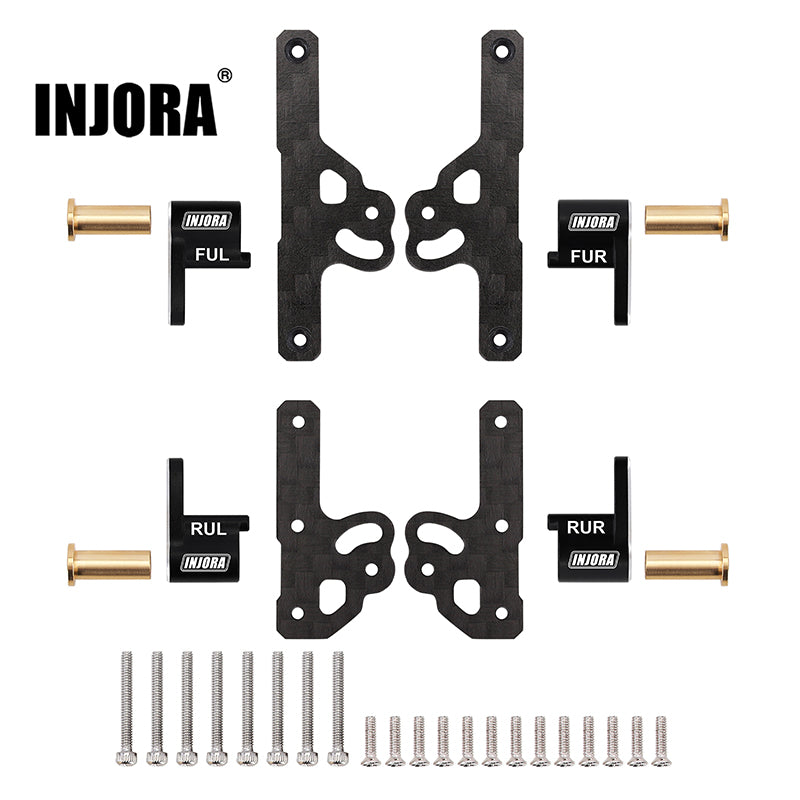 INJORA CNC Aluminum Flex Blades Suspension Travel Extension for 1/24 A