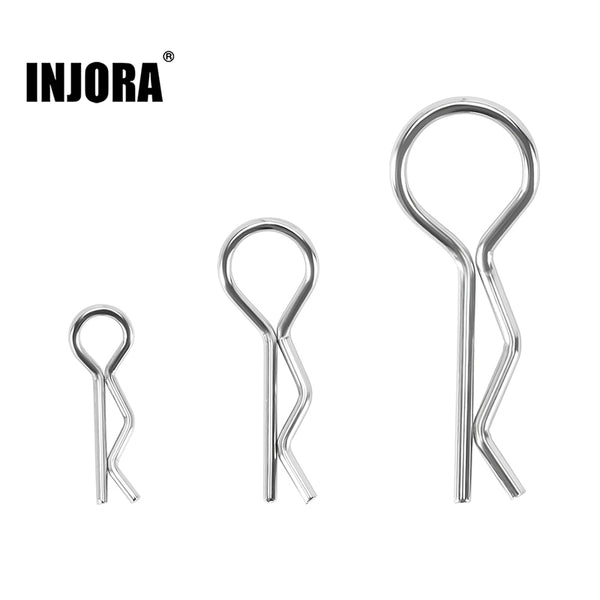INJORA 100Pcs Metal Body R Clips for RC Cars