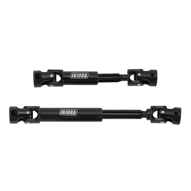 INJORA Black Hardened Steel Drive Shafts for 1/18 TRX4M Defender Bronc