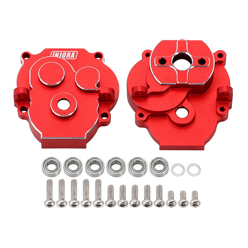 ドリフト仕様TRF415MSX・416 コンバージョン　スクエアアルミパーツ INJORA CNC Aluminum Transmission Housing with Bearings for 1/18