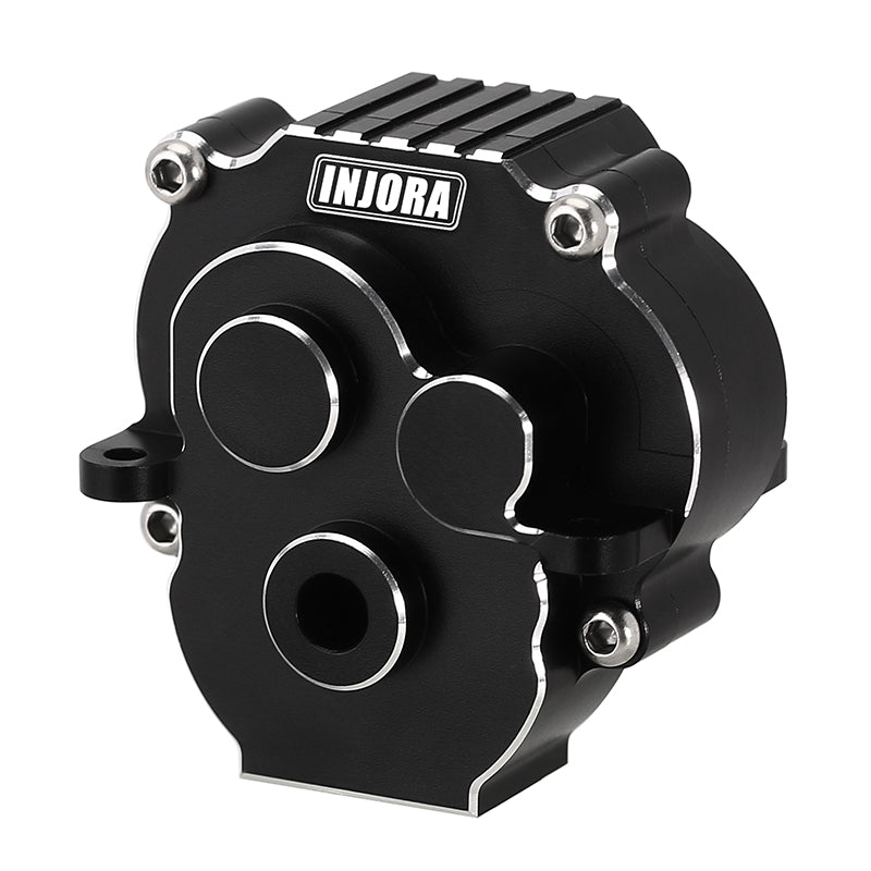 INJORA Plaque de protection en laiton gris pour montage de transmission CNC amélioré pour TRX4M 1/18 RC Crawler, 53g