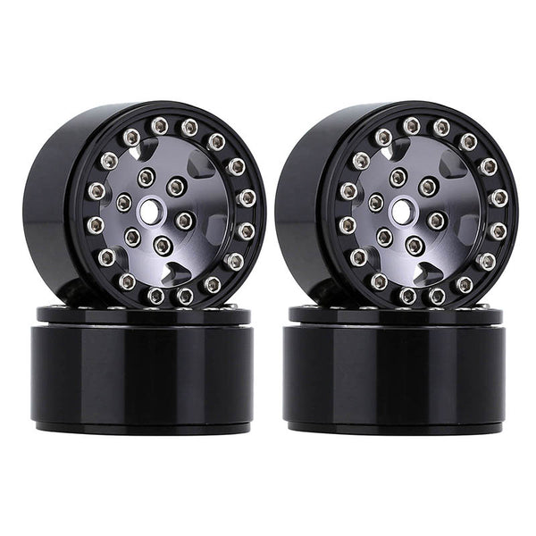 [Clearance Sale] INJORA 1.0" 6-Spokes CNC Beadlock Wheel Rims for 1/24 RC Crawlers (4) (W1026)