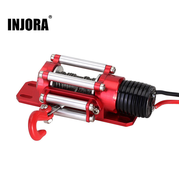 [Clearance Sale] INJORA Metal Steel Wired Automatic Simulated Winch for 1/10 RC Crawler