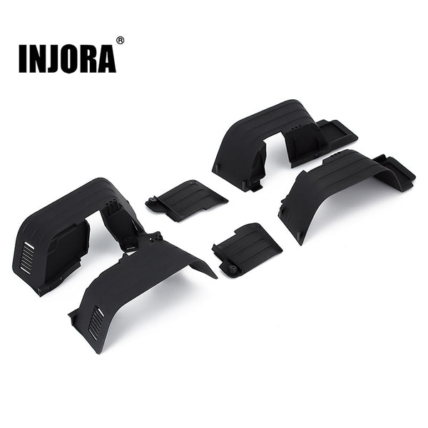 INJORA Plastic Mud Flaps Fender for 1/10 RC Crawler Axial SCX10 II 90046 90047