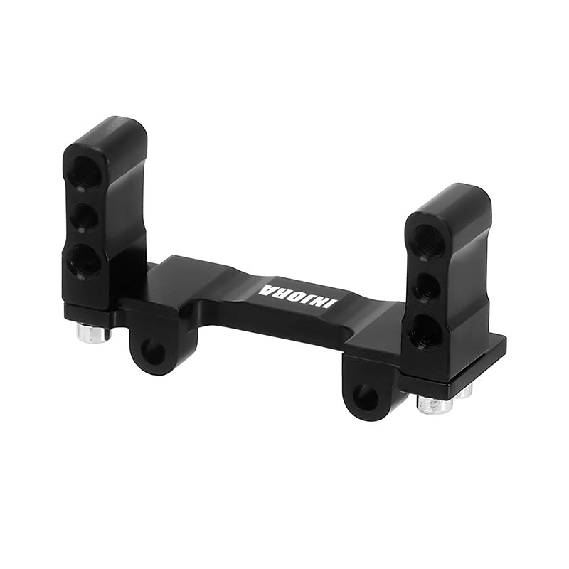 Tamiya 1/14 Truck Aluminum Servo Mount - Adjustable Upgrade Part For All 1:14 Scale Trucks, Black (2Pcs Set)