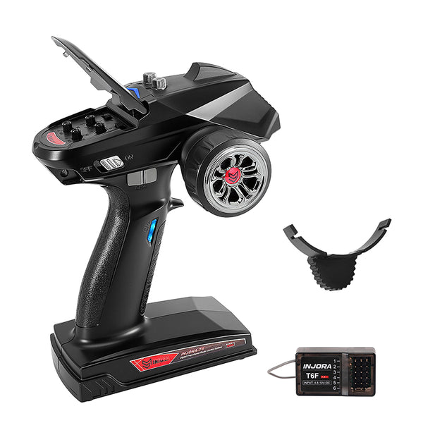 INJORA T6F 6CH 2.4GHz Transmitter with Receiver for RC Crawlers