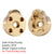 INJORA Brass Outer Portal Housing Covers For FCX24 FCX18 Front & Rear Axles (FCX24-01)