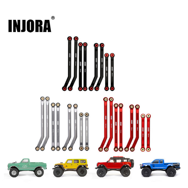 CITA forina force inter pro tiogaシングルピスト INJORA 8PCS Aluminum High Clearance 4 Links Set for SCX24 C10 JLU