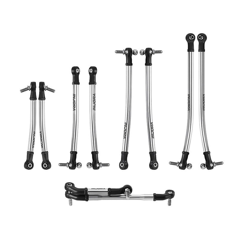 INJORA Stainless Steel High Clearance Links Set for 1/30 SCX30 Tacoma