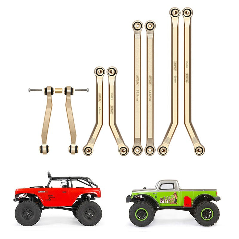 INJORA 8PCS 36g Heavy Brass High Clearance Chassis 4 Links