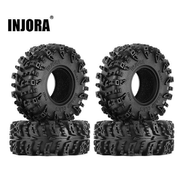 INJORA 1.0" Swamp Claw M/T Tires (56mm/64mm) (T1021/T1019)