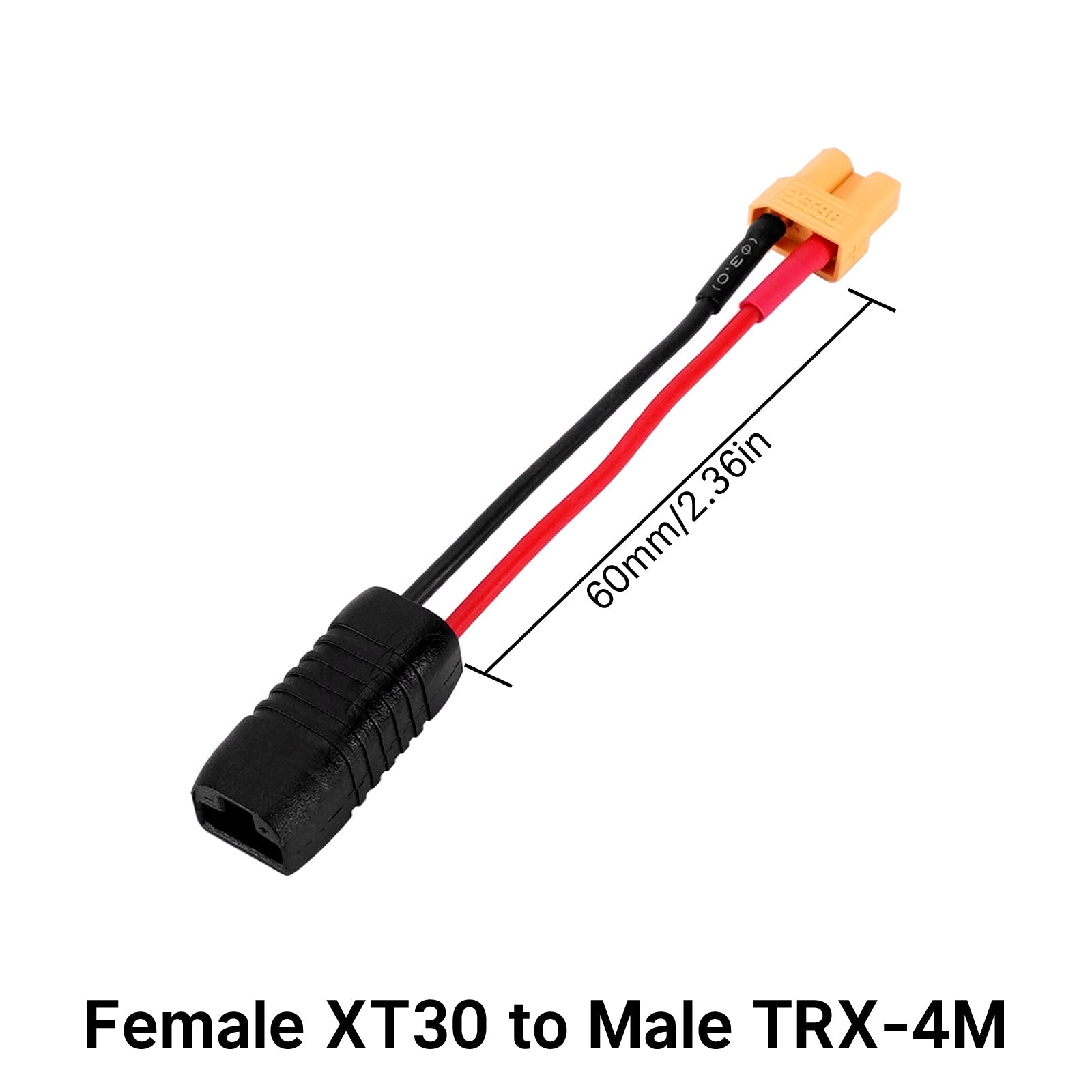 INJORA XT30 to JST-RCY JST PH2.0 TRX-4M T-Style EC3 Battery Adapter Ca
