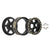 INJORA 1.0 Plus 6-Spoke Brass Beadlock Wheels 42g/pcs offset -3.75mm for 1/18 1/24 RC Crawler (4) (W1102)