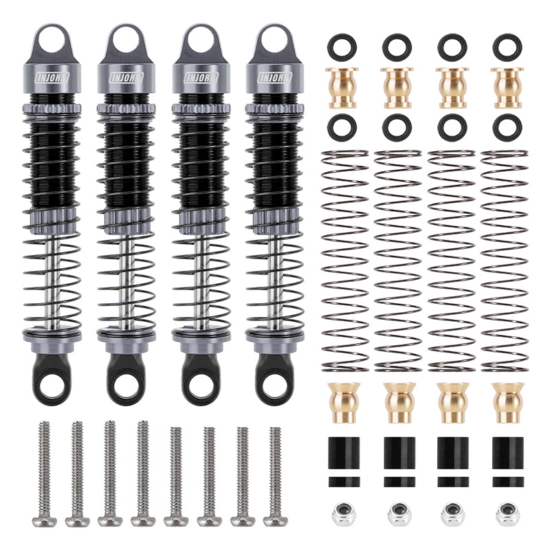 INJORA 59mm Long Threaded Oil Shocks for 1/18 Redcat Ascent-18 HPI Ven