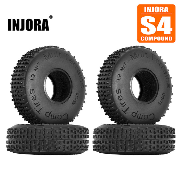 INJORA S4 1.9" 4.75" OD Comp Pin Tires (4) (120*35mm)