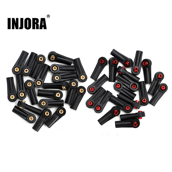 INJORA 20PCS M2 Plastic Rod Ends with Link Pivot Balls for INJORA Steel SCX24 Links