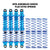 4pcs 100mm blue Oil Adjustable Metal Shock Absorbers with 8pcs springs