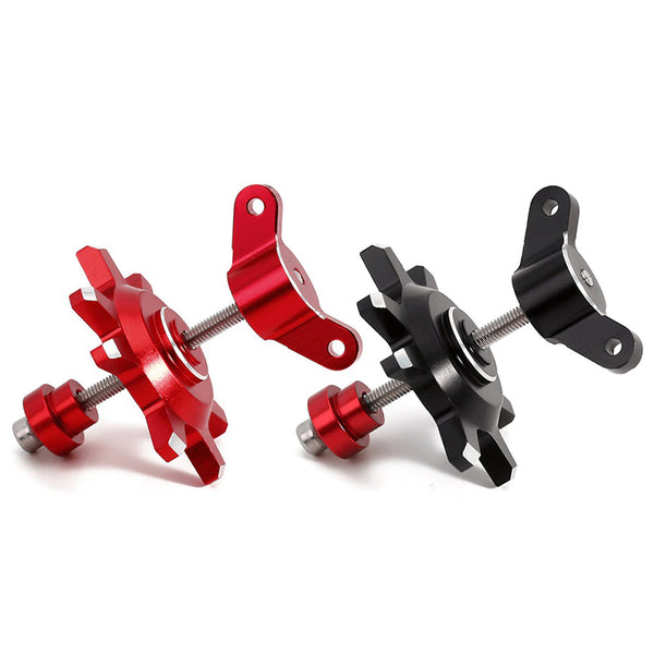 INJORA Black/Red Metal Tire Assembly Disassembly Auxiliary Tool for 1.9 2.0 2.2 Inch Beadlock Wheels