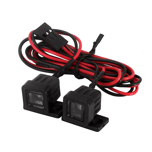 INJORA 2PCS Bright Headlights LED Lights White Spotlight for 1/10 1/12 1/16 RC