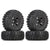 INJORA 4PCS 2.2" 120*48mm Plastic Beadlock Rims Mud Tires Wheel Set for 1/10 RC Crawler