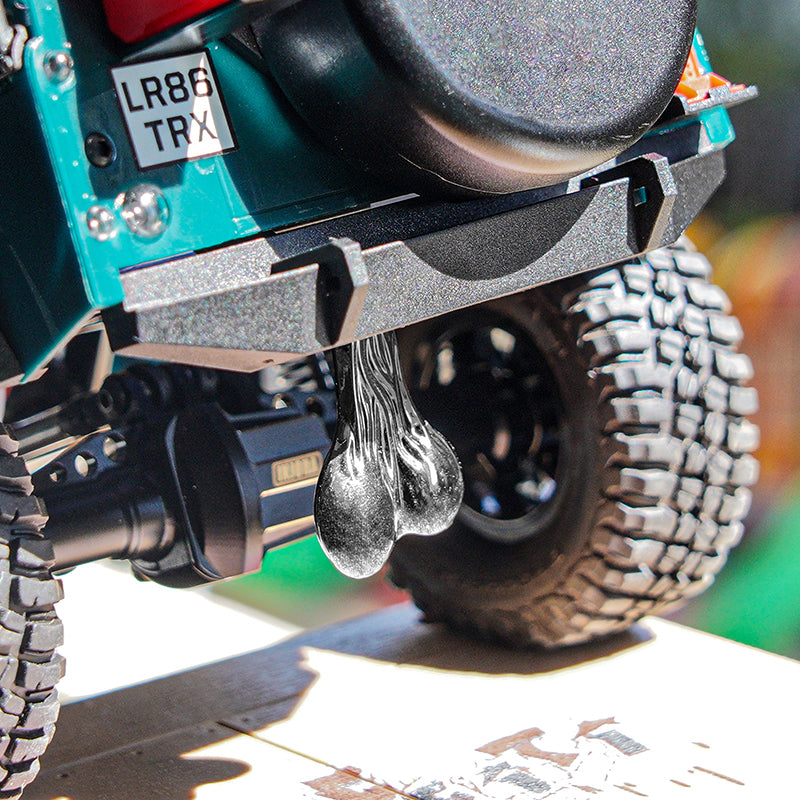 INJORA Metal Dangler Balls Truck Nuts for 1/18 1/24 RC Vehicles