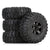 INJORA 4PCS 2.2" 120*48mm Plastic Beadlock Rims Mud Tires Wheel Set for 1/10 RC Crawler