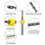 INJORA 1.1-2.0mm Shock Piston Drill Set Mini Steel Twist Drill 10 in 1 RC Tools Kit