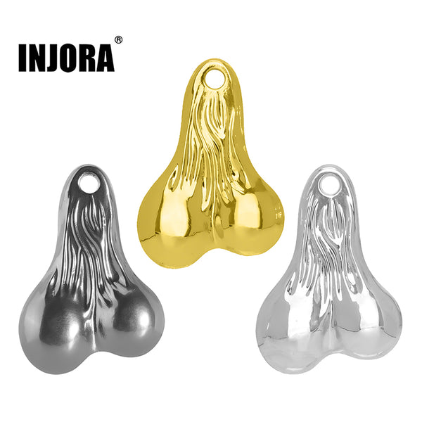 INJORA Metal Dangler Balls Truck Nuts for 1/18 1/24 RC Vehicles