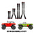 INJORA LCG Carbon Fiber Chassis Kit 6° Angled Frame for SCX24 C10 JLU Deadbolt B17 Bronco