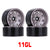 INJORA 4PCS 1.9" Metal Beadlock Wheel Rims for 1/10 RC Crawler, 3 Styles