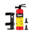 INJORA Mini Fuel Tank Fire Extinguisher Shovel Oil Drum Scale Accessories for 1/24 1/18 RC Crawlers