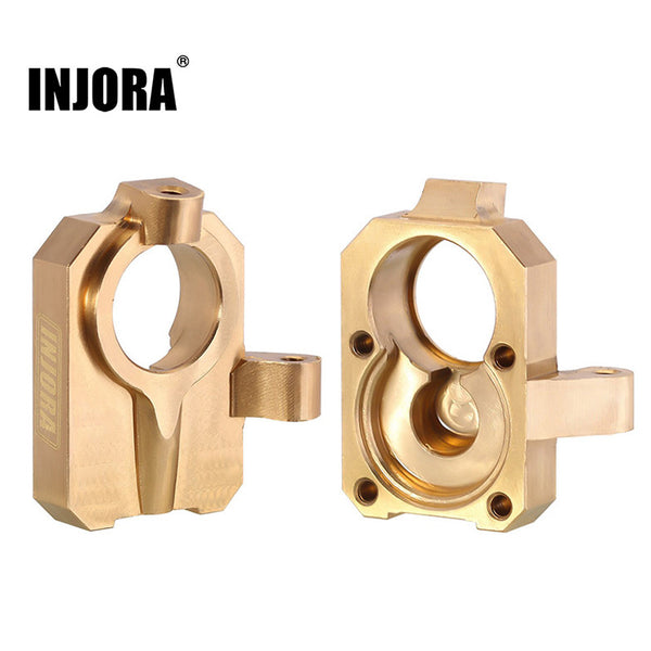INJORA 2PCS 12g/pcs Brass Inner Portal Housing Steering Knuckles for FMS FCX24 FCX18 (FCX24-06)