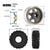 INJORA 1.9" Offset -8.9mm Beadlock Wheel Rim Mud Tire Set for 1/10 RC Crawlers (4) (W1948-T1912)
