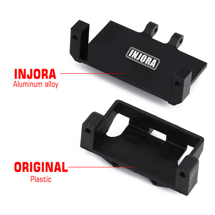 Compare  Emax servo mount and original plastic servo mount