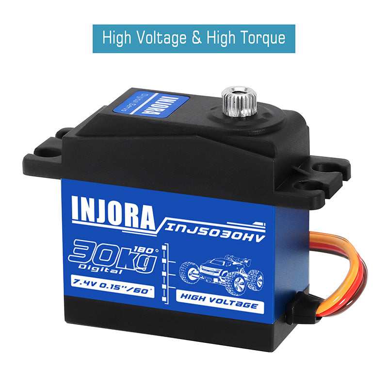 INJORA INJS030HV High Voltage Waterproof 30KG Digital Servo for 1/10 A