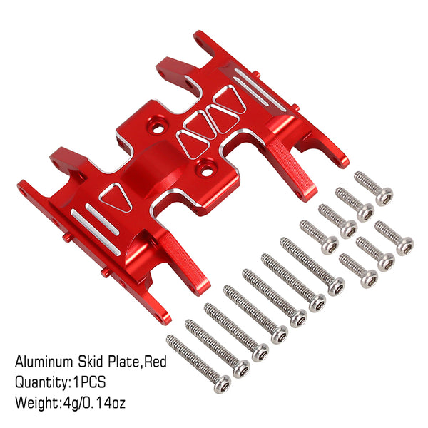 INJORA Aluminum Skid Plate Transmission Mount Upgrade Parts for Axial SCX24