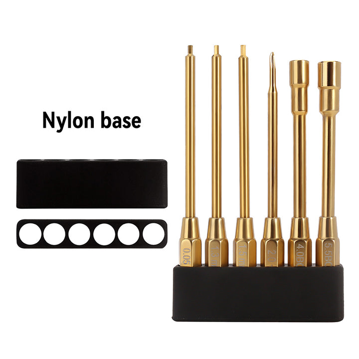 6pcs Hex Screwdrivers Nut Drivers tips in one bylon base
